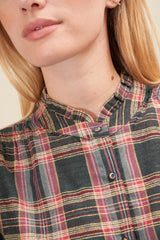 Chemise Joey Carreaux Kaki
