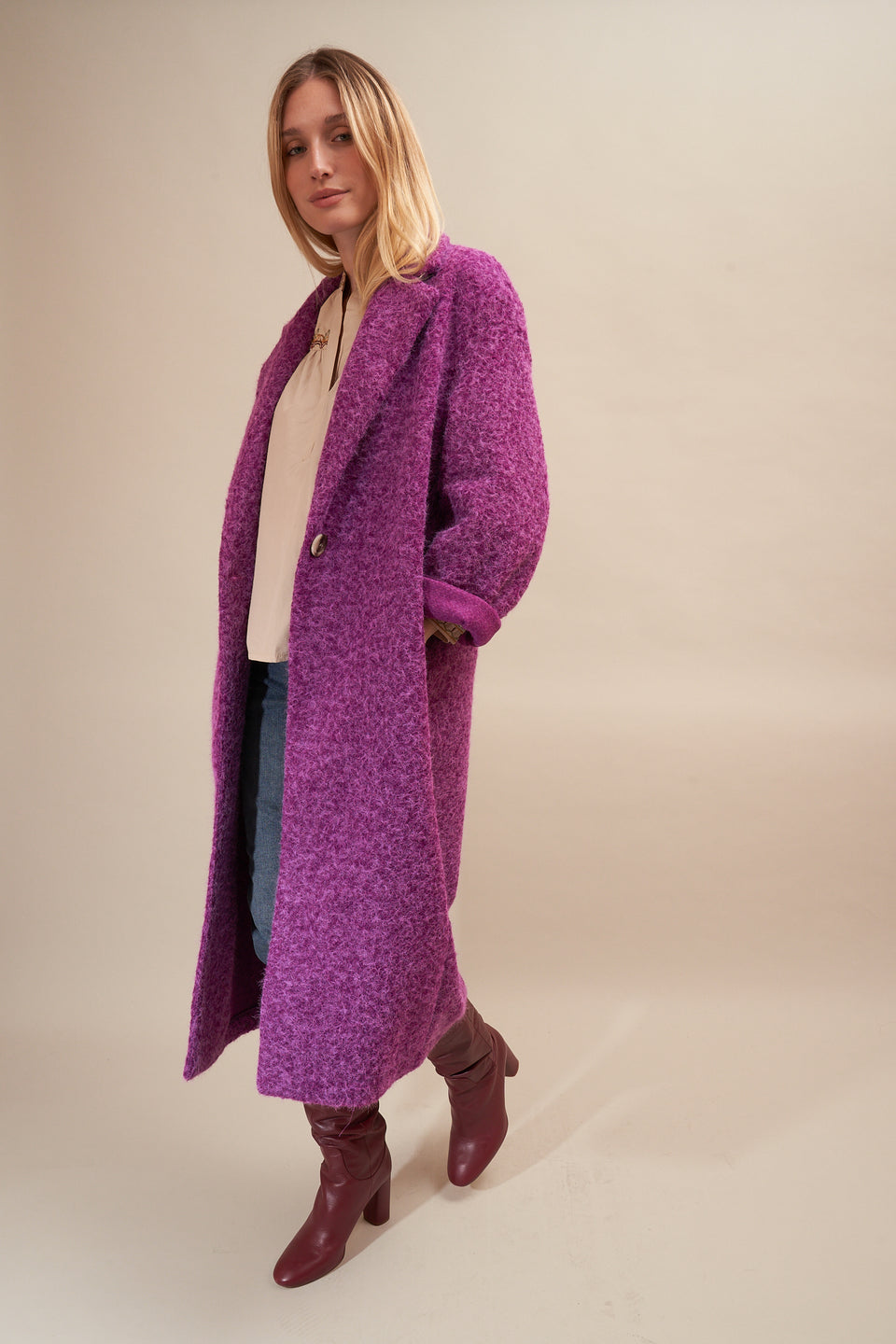 Manteau Eve  Violet - Image 4