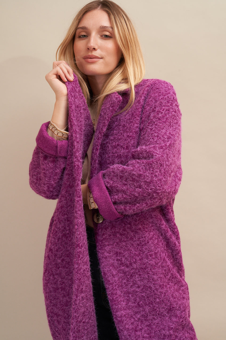 Manteau Eve  Violet - Image 5