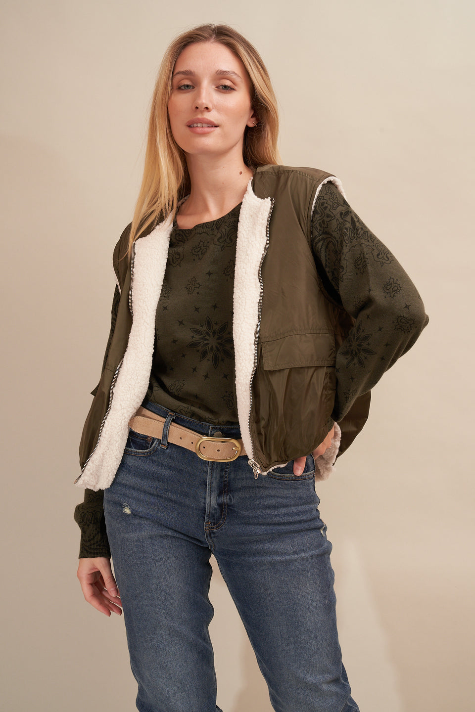 Gilet trish Kaki - Image 2