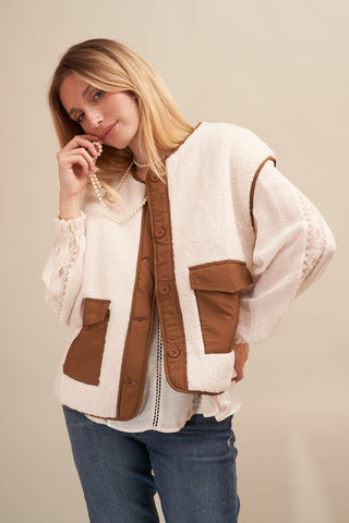 Gilet trish Camel