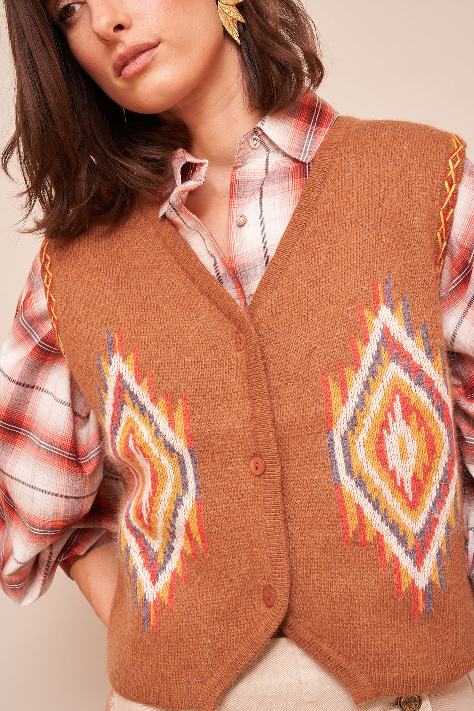 Gilet Laura Camel - Image 4