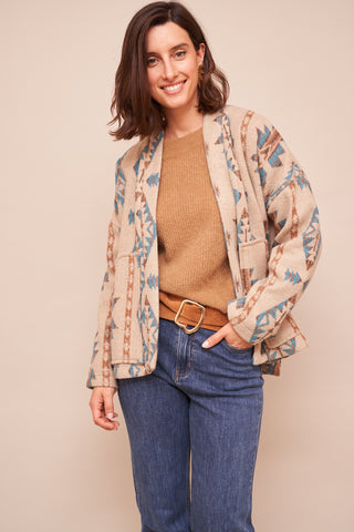 Manteau Sarah miel Marine