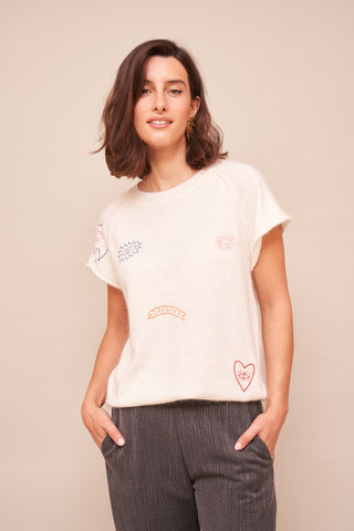 Pull Riga Gris Rose