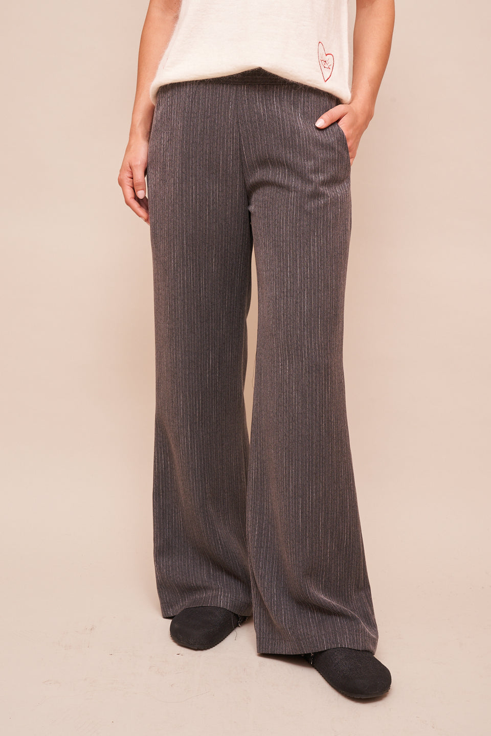 Pantalon Dave Rayé Gris - Image 3