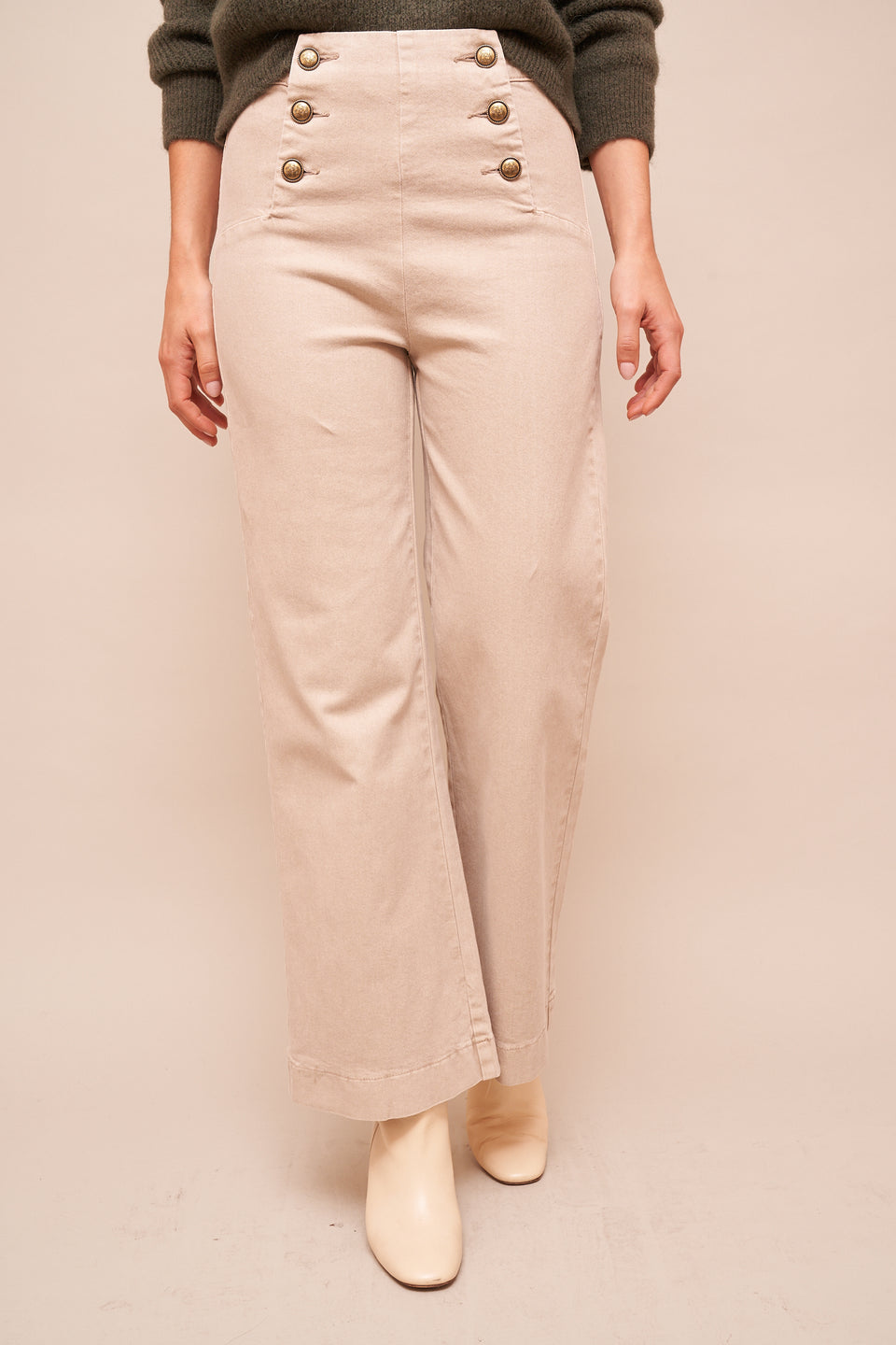 Jeans ILVA 413 Beige foncé - Image 4