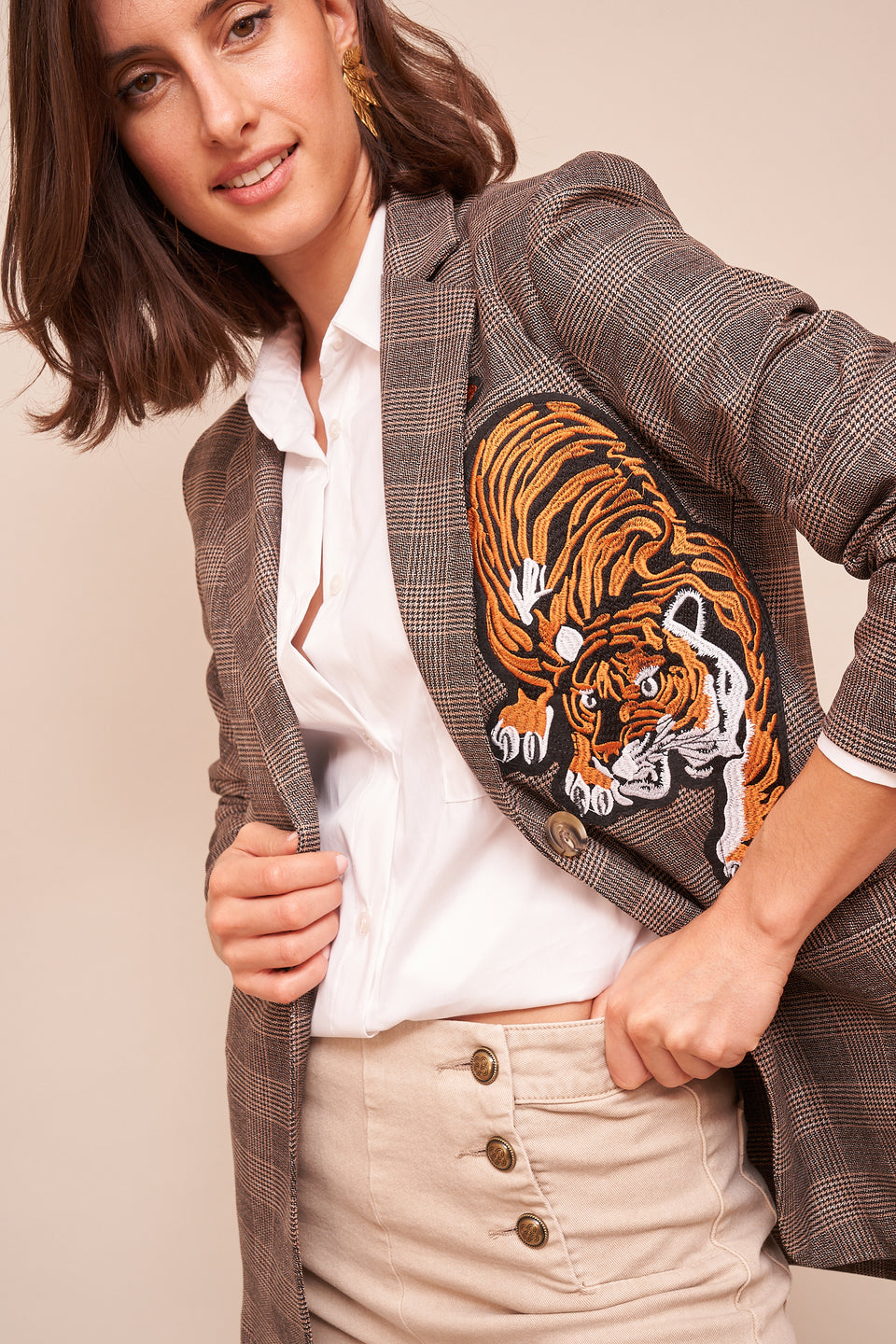 Blazer Tiger Marron - Image 3