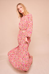Haut Ava Fleurs Roses