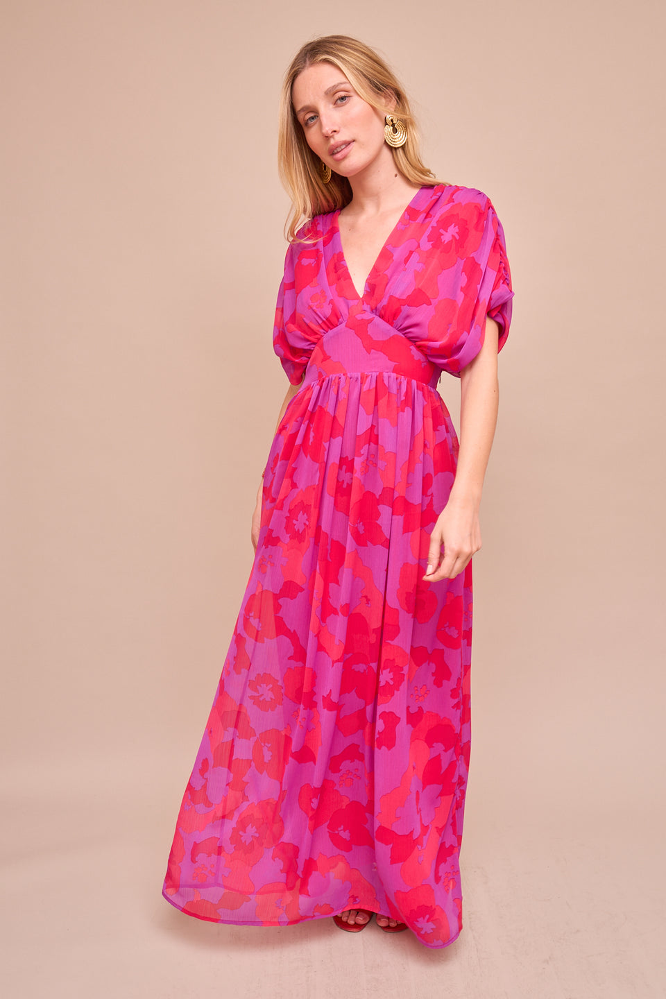 Robe Ursula Violet/ Fuchsia - Image 2
