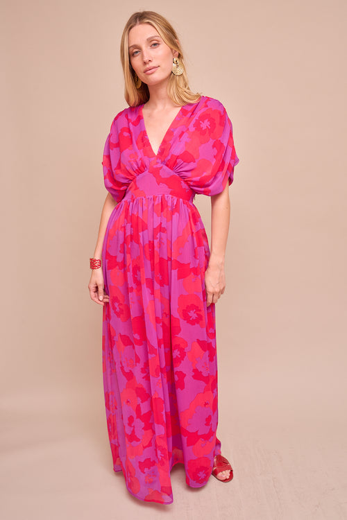 Robe Ursula Violet/ Fuchsia