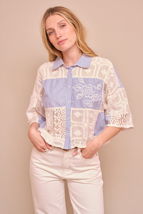 Chemise Salbama Bleu