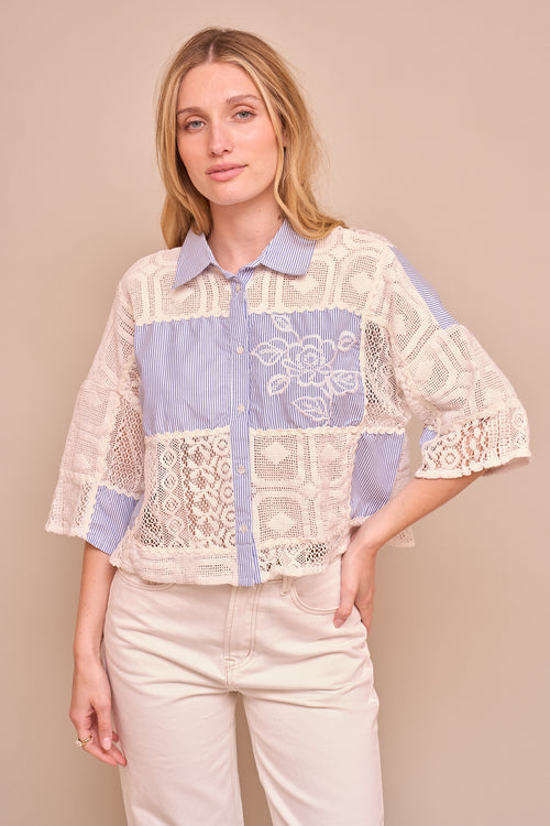 Chemise Salbama Bleu