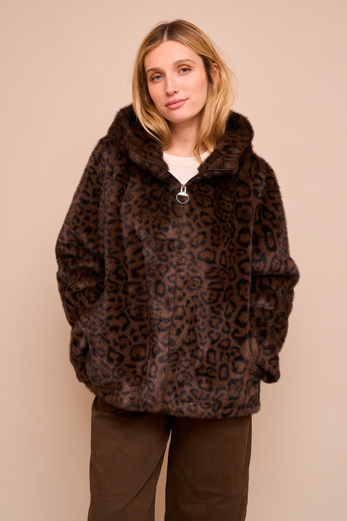 Manteau Katarina Léopard