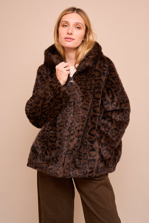 Manteau Katarina Léopard