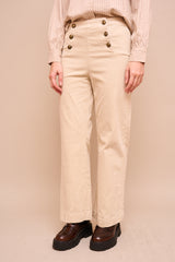 Jeans ILVA 413 Velours Ecru