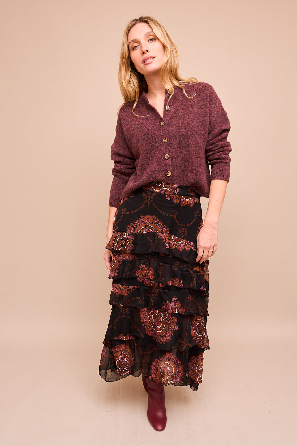 Gilet Letiani Figue - Image 3