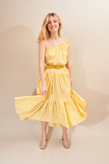 Robe ILVA 94869 Vichy Jaune