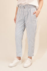 Pantalon ILVA 61103 Rayé Bleu