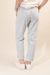 Pantalon ILVA 61103 Rayé Bleu