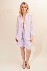 Short Henri rayure mauve