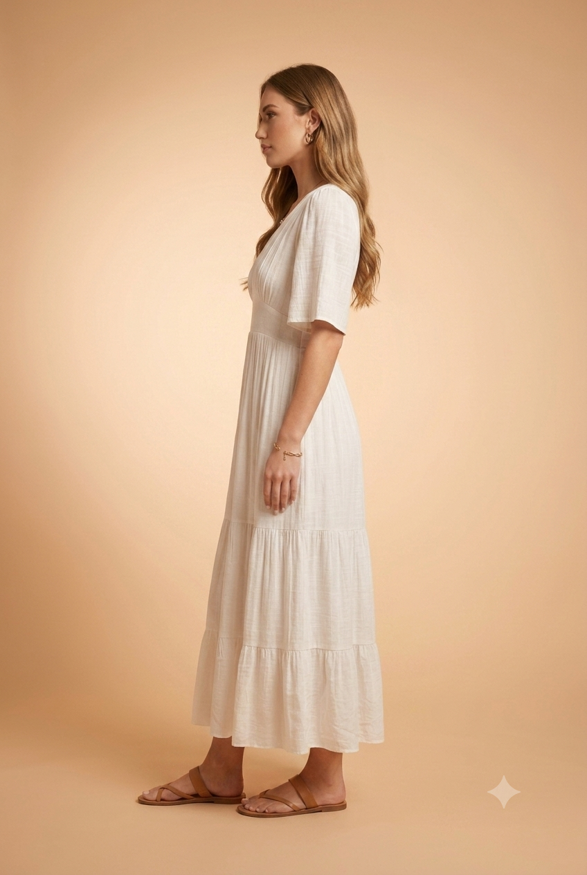 Robe Yes 10090 Ecru - Image 3