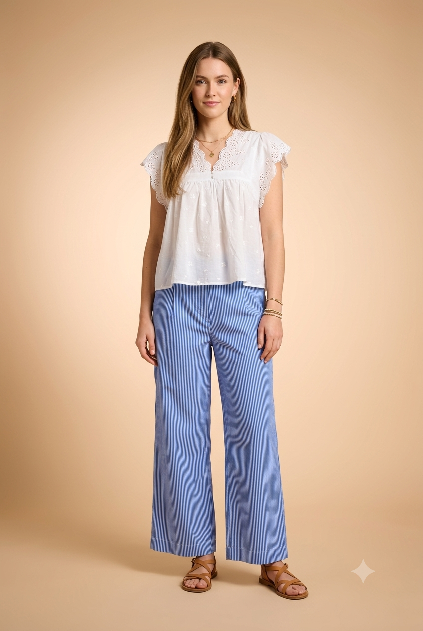 Pantalon Yes 7759 Bleu-1 - Image 2