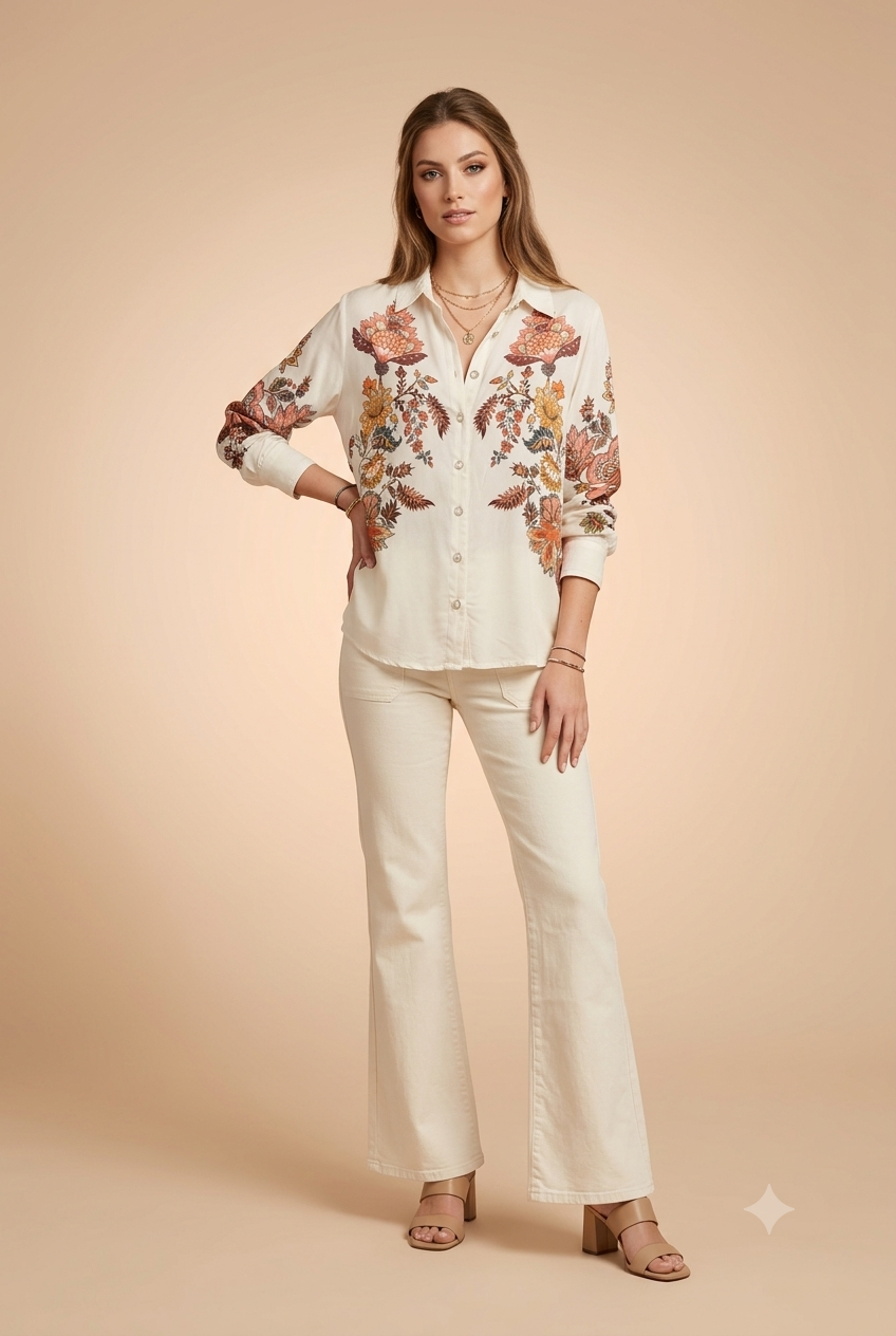 Pantalon Parmy Ecru - Image 1