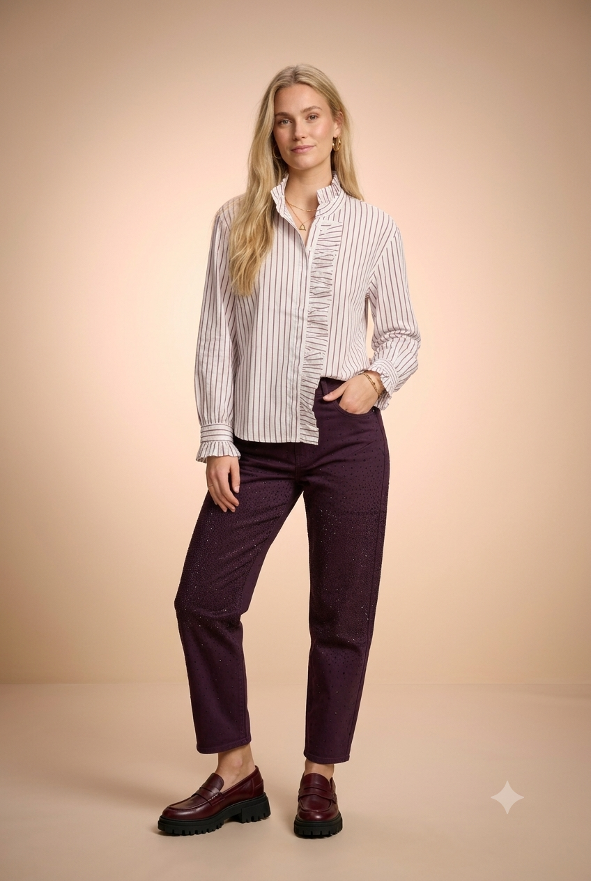 Pantalon Palone Bordeaux - Image 2