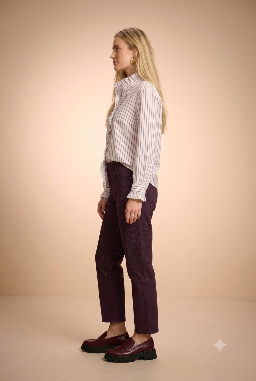 Pantalon Palone Bordeaux - Image 3