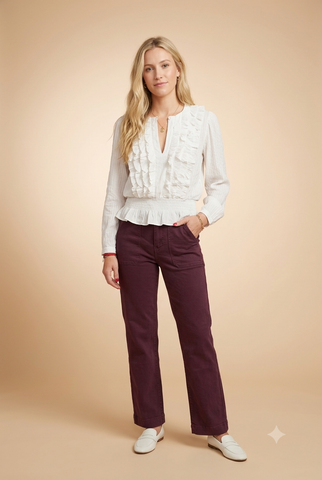 Pantalon Parmy Stone Bleu
