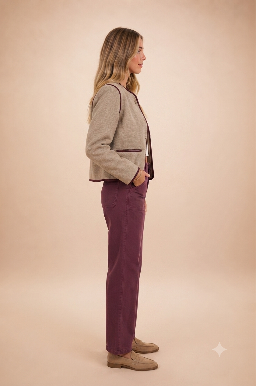 Pantalon Parmy Aubergine - Image 3