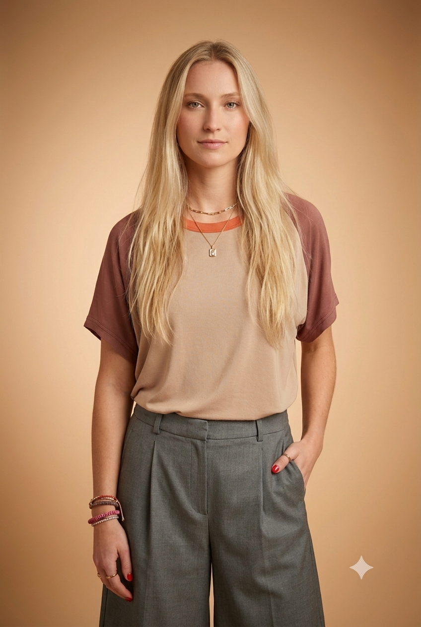 Haut Oreane Mix Orange - Image 2