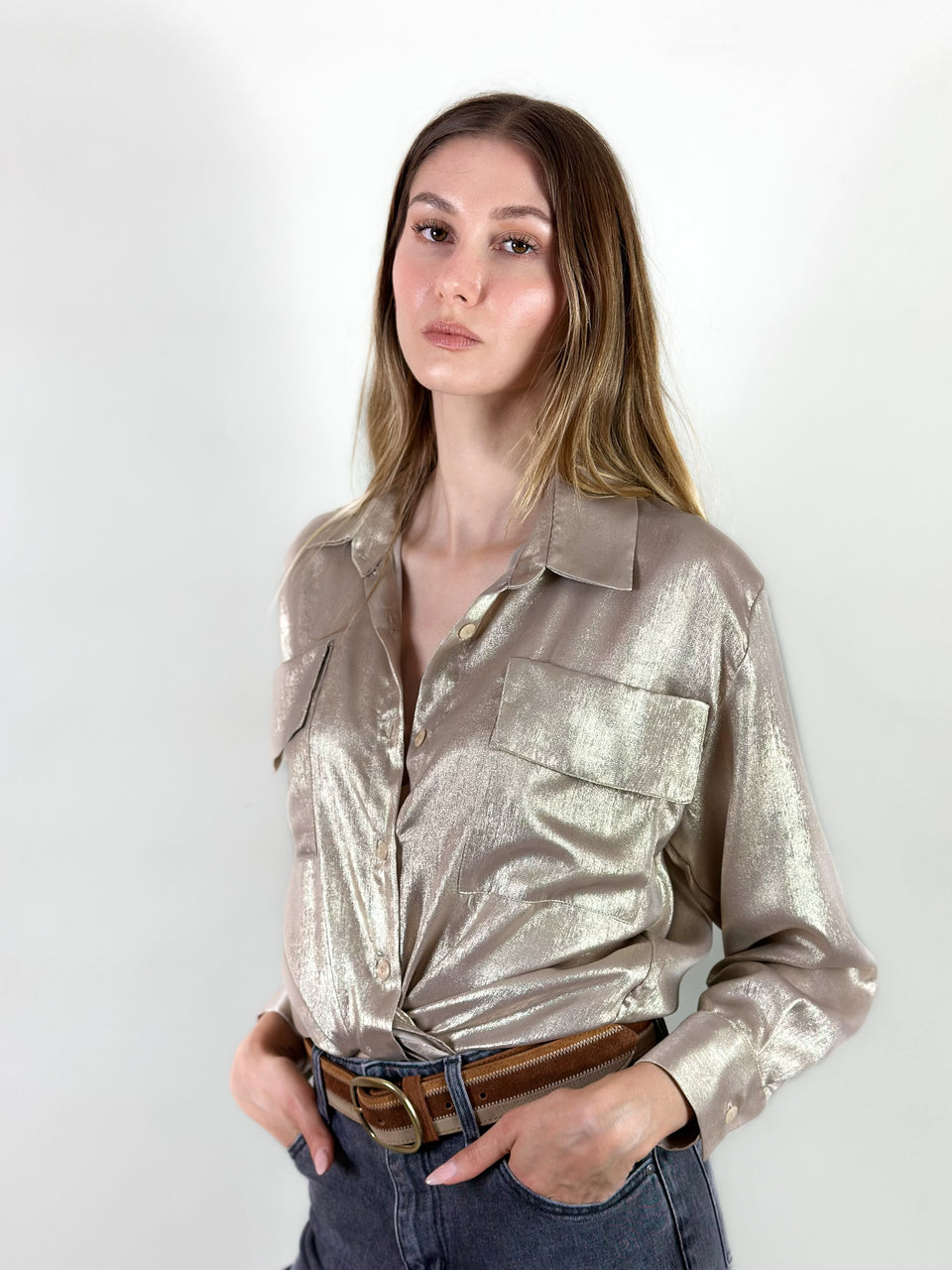 Chemise Nathalie Dorée - Image 1
