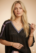 Haut Gaia dentelle Noir