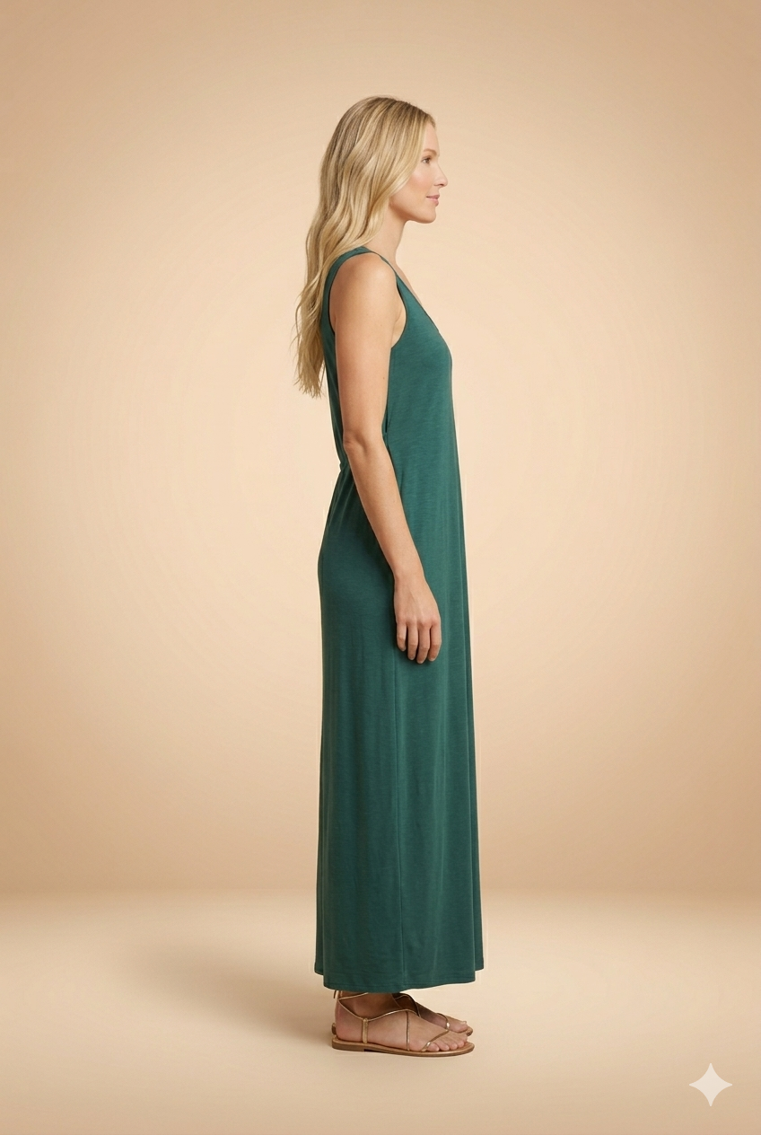 Robe Adelina Vert - Image 2