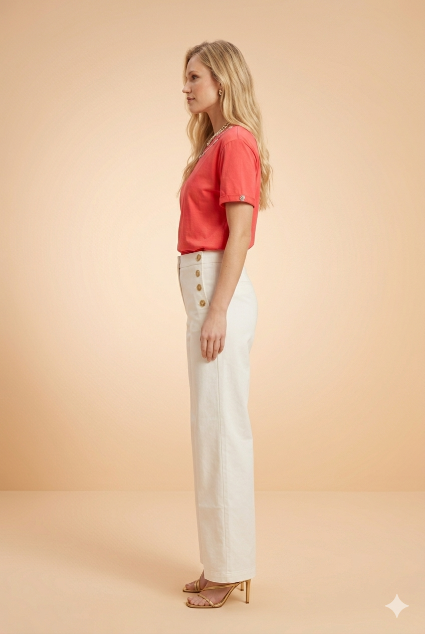 Pantalon Yes 7737 Ivoire - Image 3