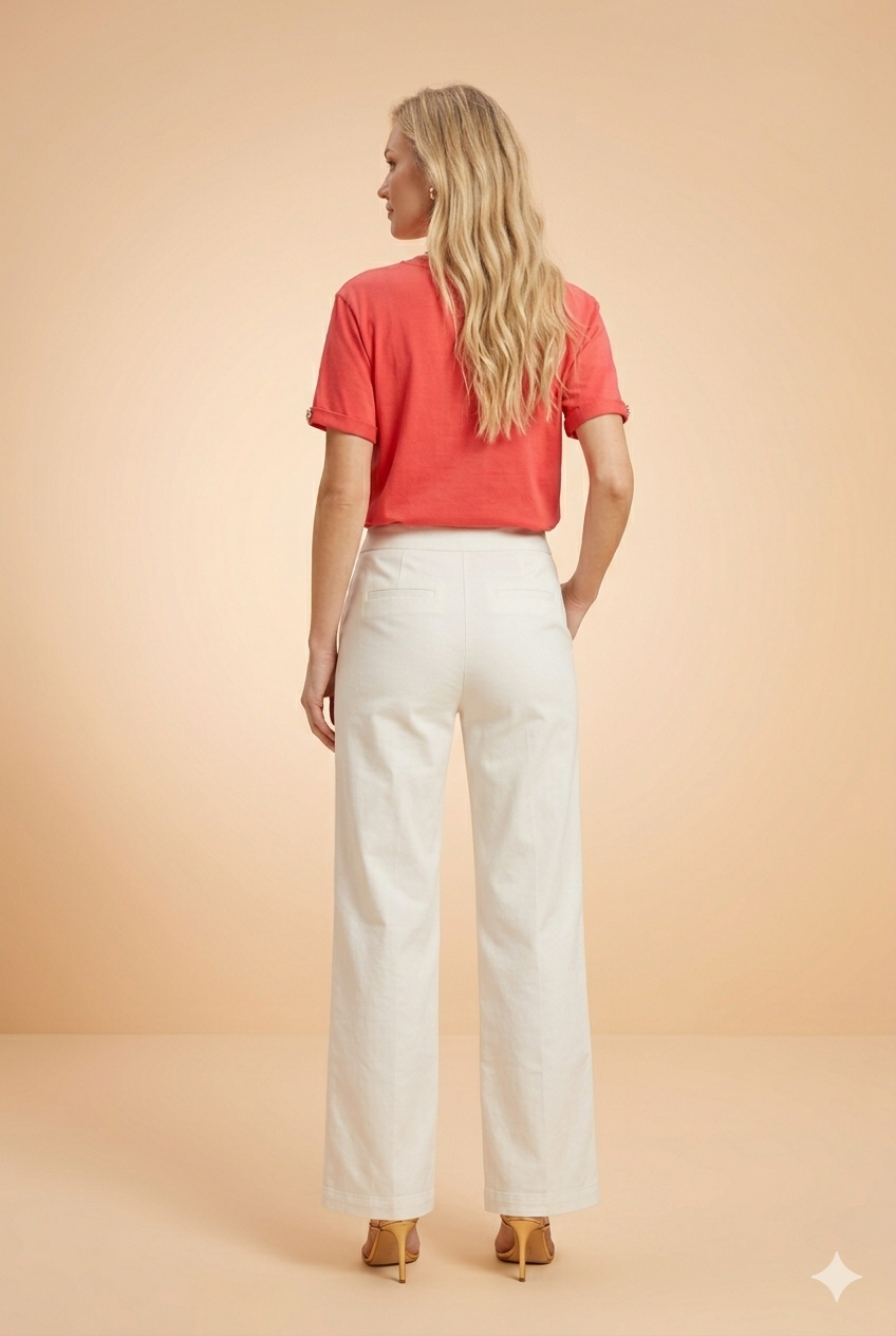 Pantalon Yes 7737 Ivoire - Image 4