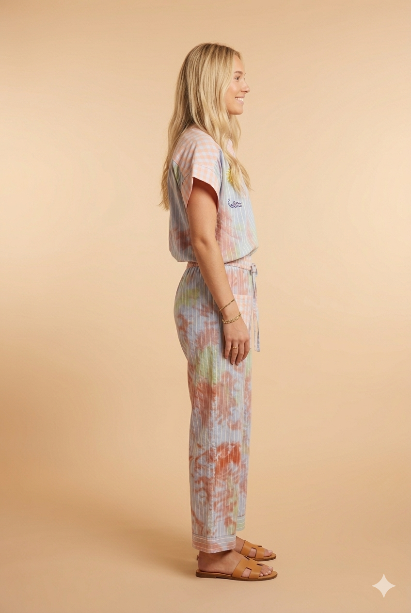 Pantalon Kolya Rayure Ciel - Image 3