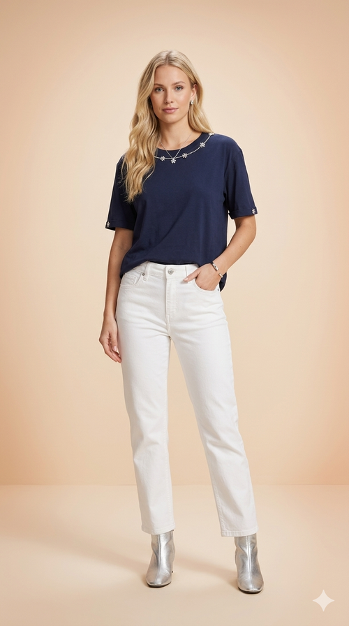 Jean ILVA 409 Blanc