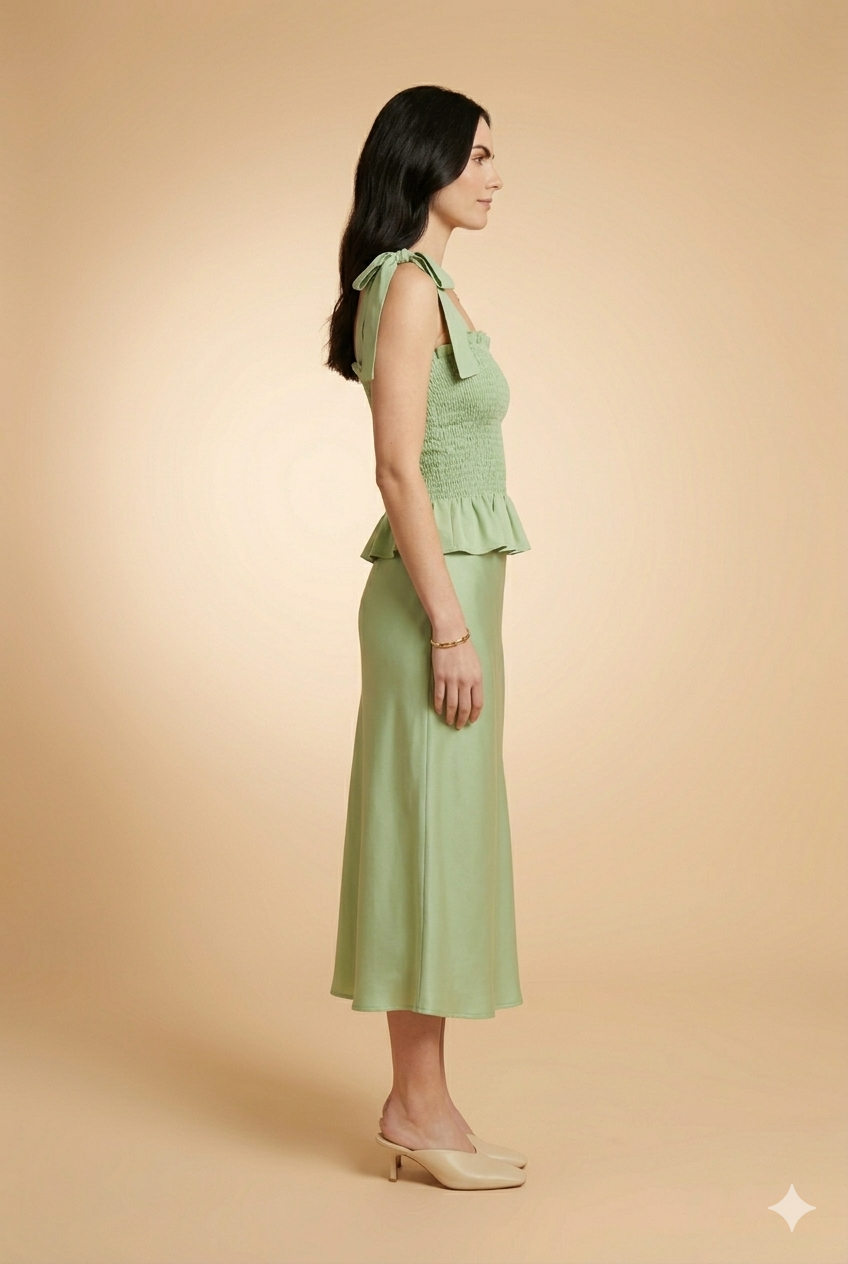 Jupe Galvy Sauge - Image 2