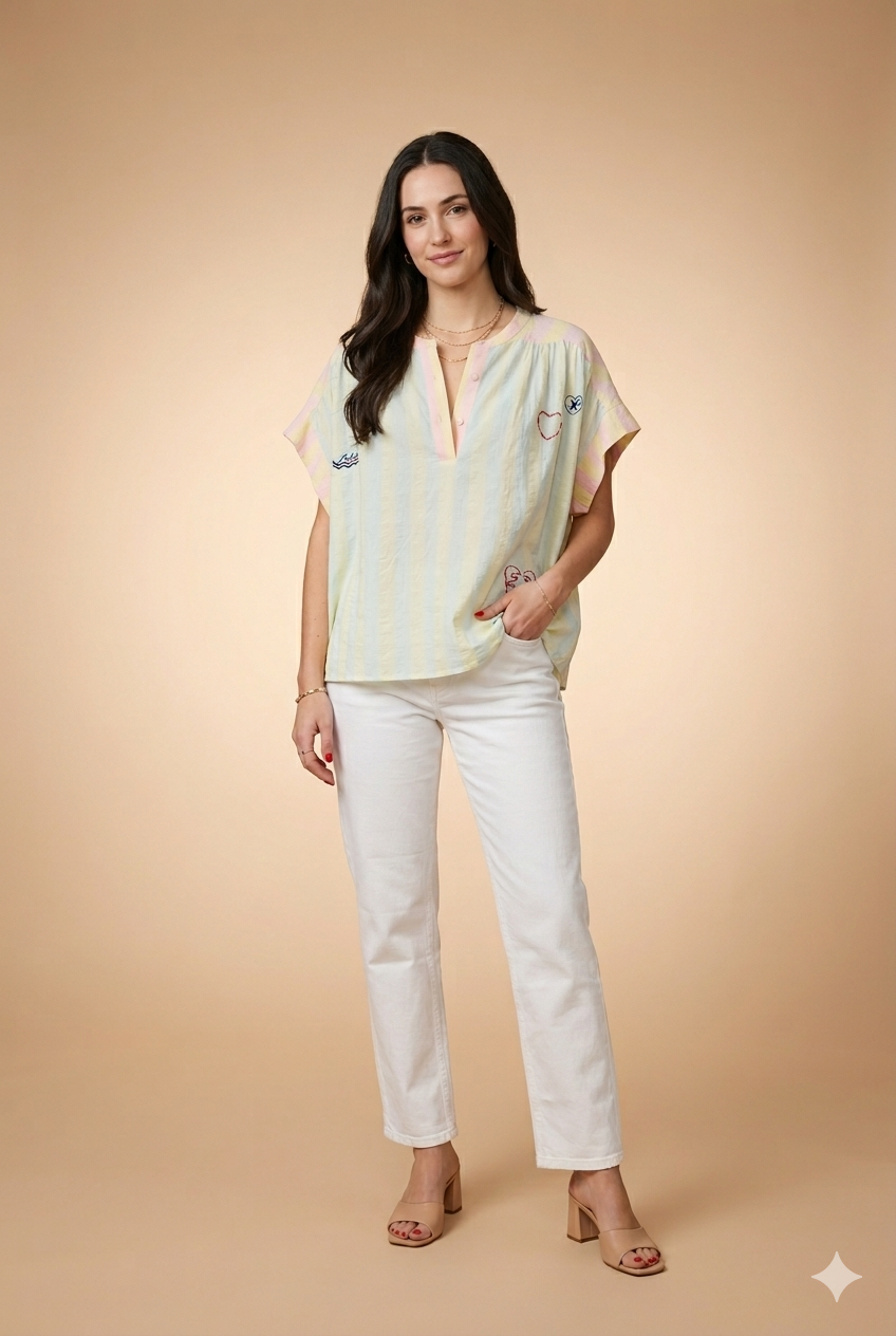 Chemise Avelon Rayure Bleu - Image 1