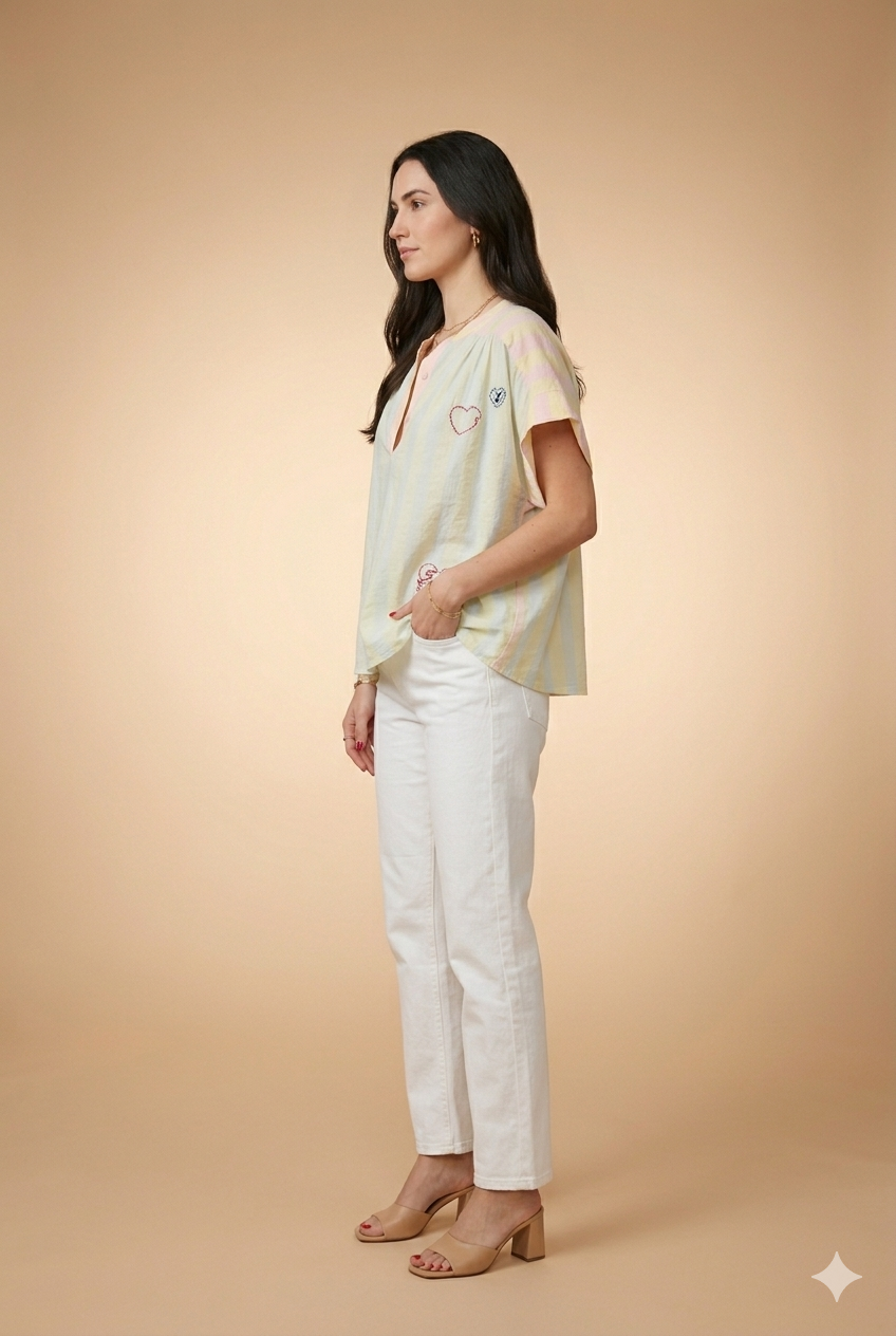 Chemise Avelon Rayure Bleu - Image 2