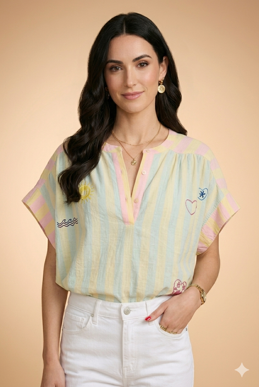 Chemise Avelon Rayure Bleu - Image 4