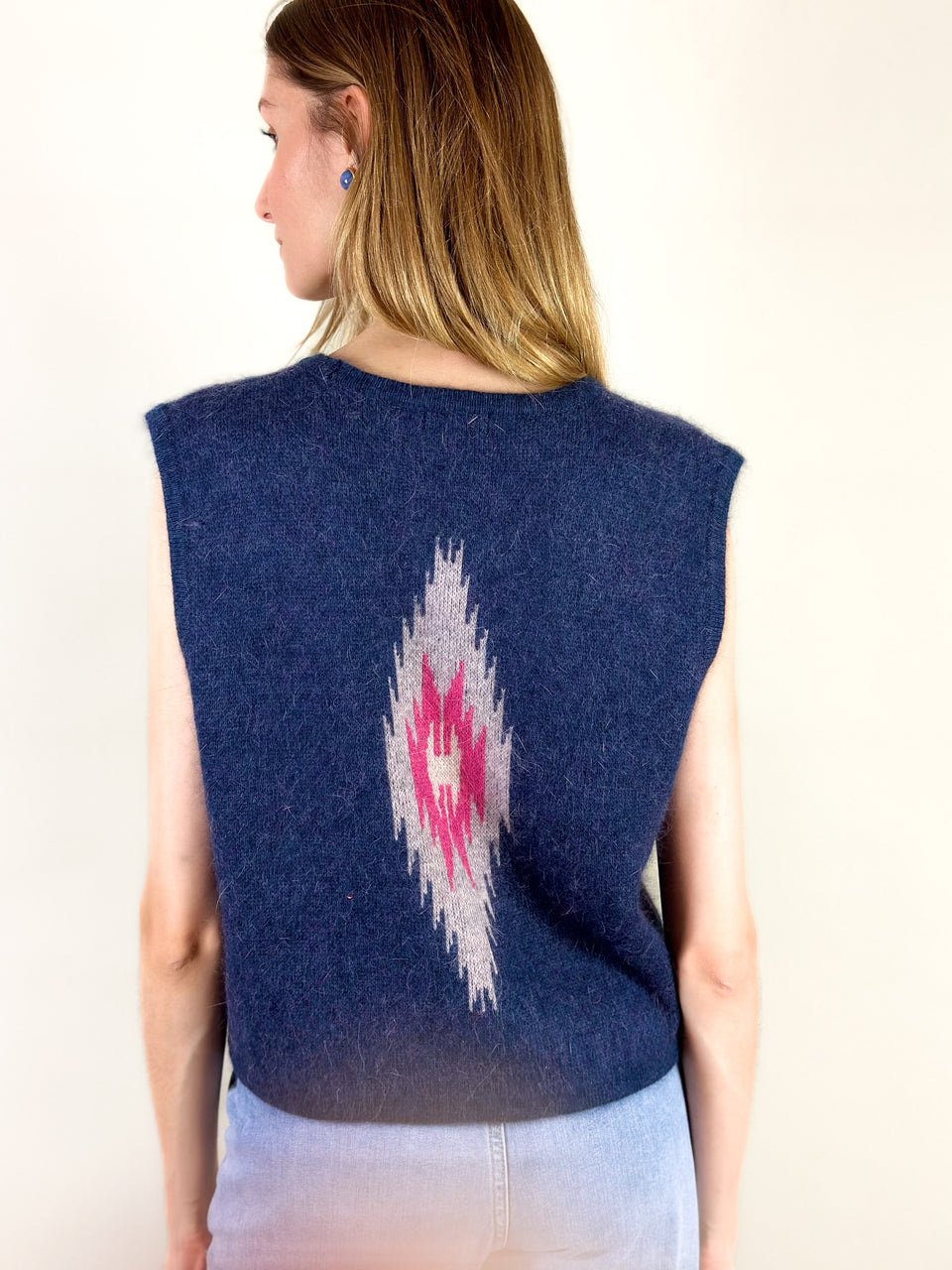 Gilet Laura Bleu Denim - Image 4