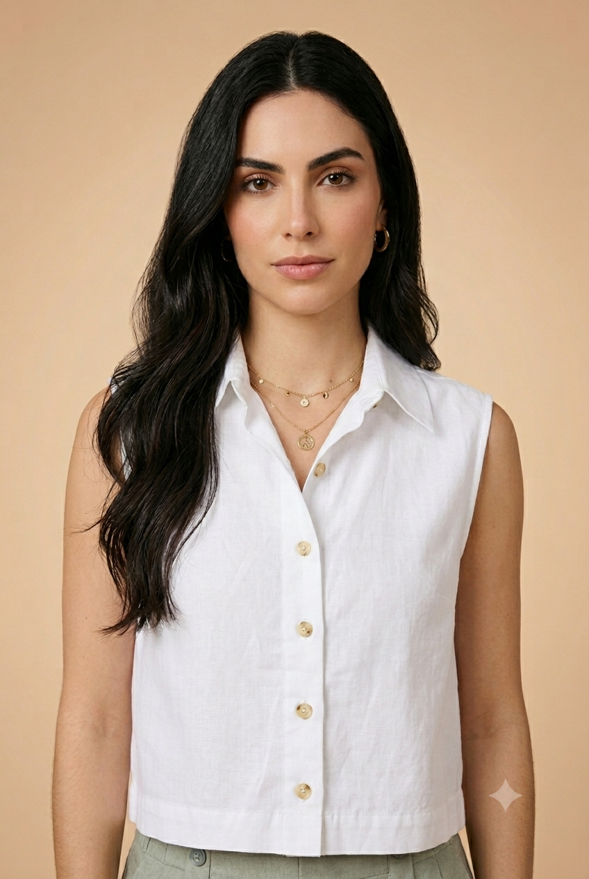 Chemise Yes 30474 Ecru - Image 4