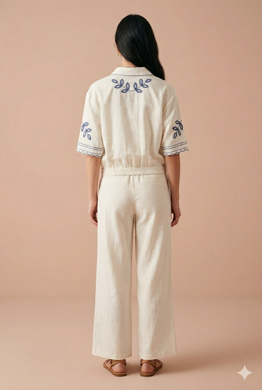 Pantalon Rosalie Ecru - Image 3