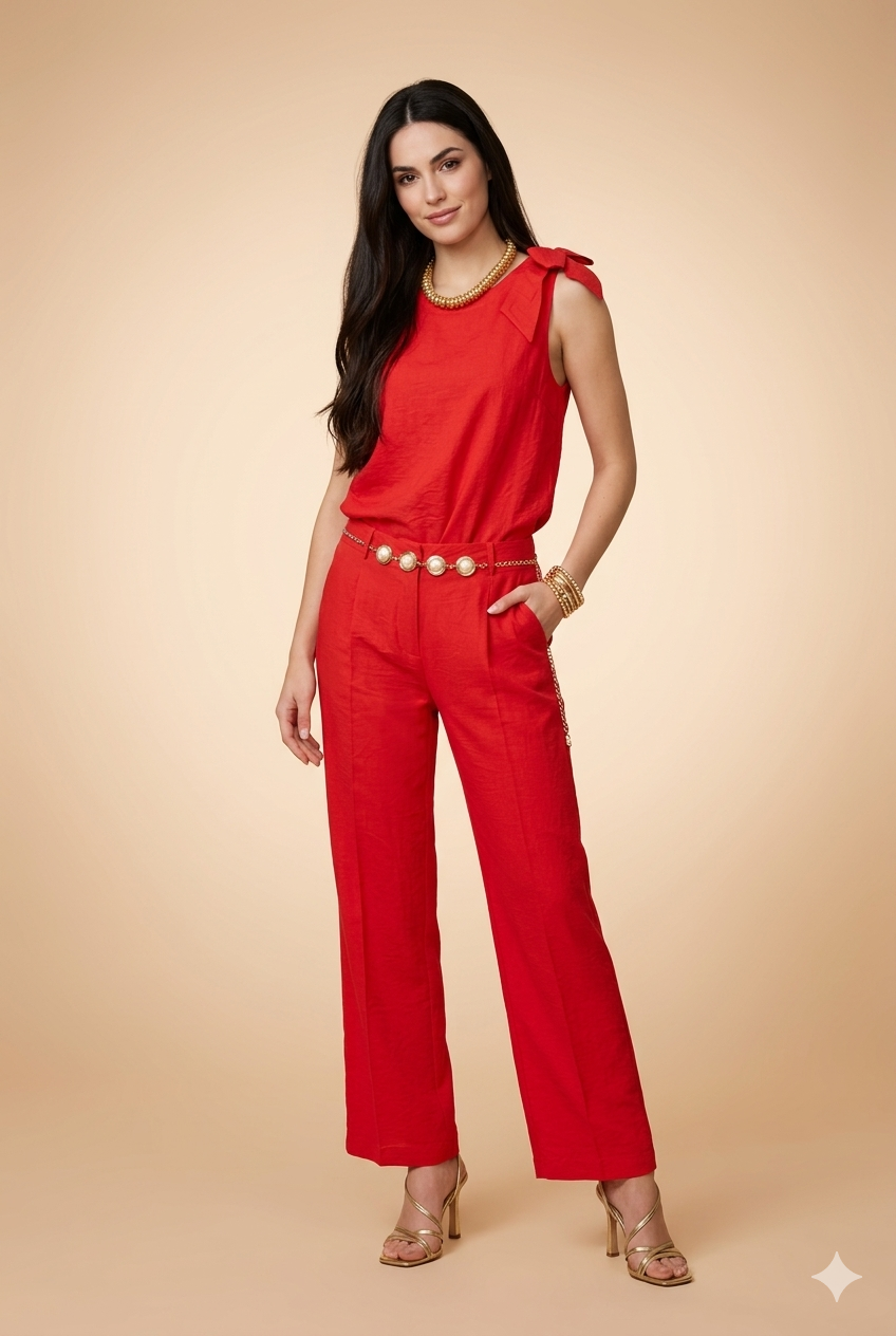 Pantalon Yes 7746 Corail - Image 1