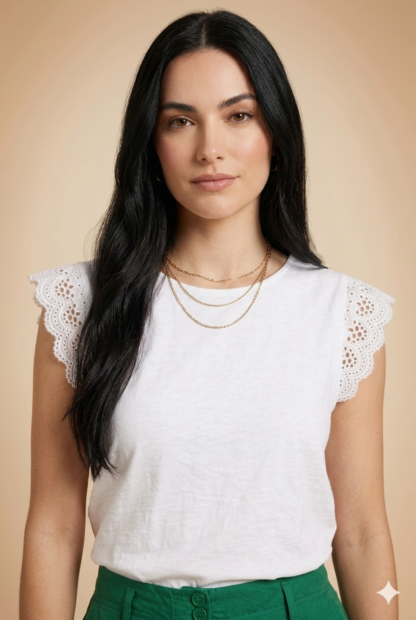 Chemise Yes 30677 Ecru - Image 4