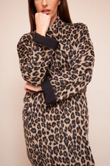 Manteau Sarah miel Léopard