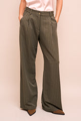 Pantalon FREDERIC Kaki rayé